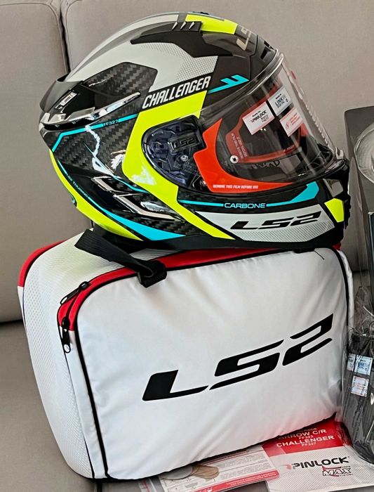 Capacete NOVO Carbono Total LS2 Challenger (50% DESCONTO) Tamanho XXS