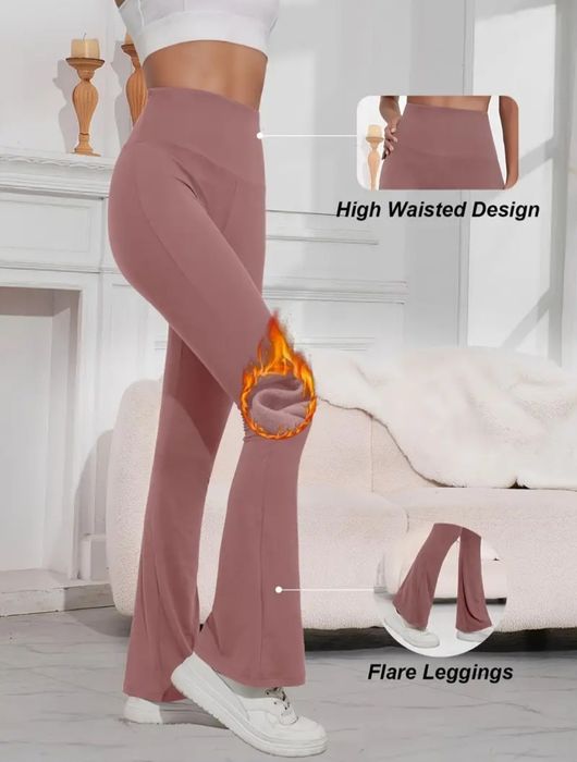 Ocieplane sportowe spodnie dzwony-rozm.XXL.