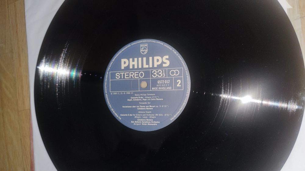 Вінілова платівка Philips Los Romeros Gitarre Barock Vivaldi Bach