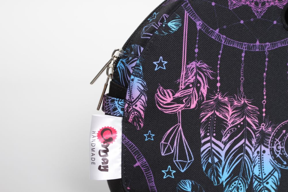 Czarny organizer do OBAG MOON LIGHT łapacze kolorowe 2 kieszenie OMAY