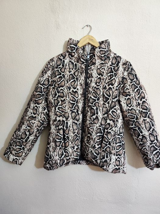 Casaco alcochoado estampa cobra XXL