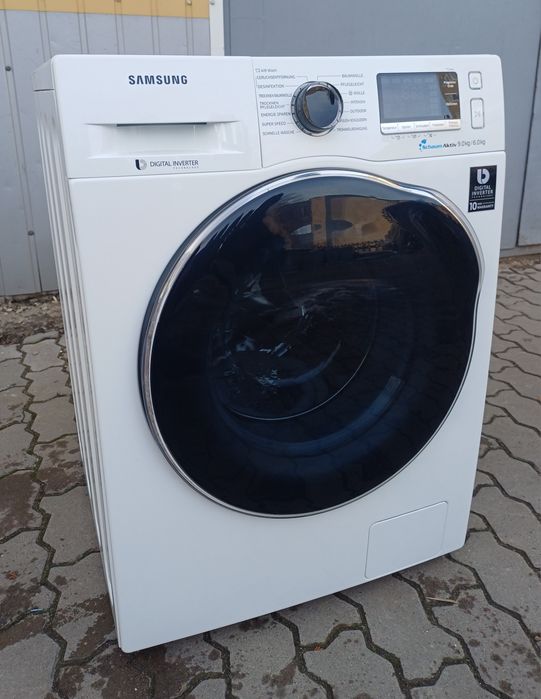 Пральна машина з сушкою Самсунг Samsung WD91J6A00AW 9/6 кг прально-сушильна машинка б/в вживана інвертор