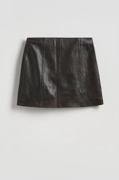 Натуральна шкіряна спідниця reserved L