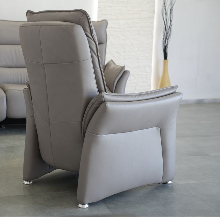 Skórzany komplet wypoczynkowy 3+1 Wohnwert (relaksy)