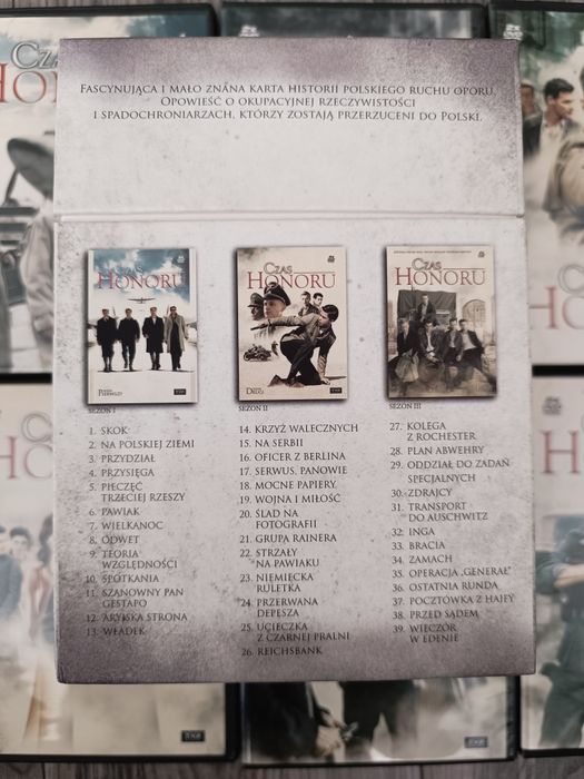Czas honoru dvd 3 sezony plus torba