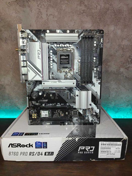 Материнська плата ASRock B760 Pro RS/D4 Wifi (LGA1700) 12-13-14 Intel