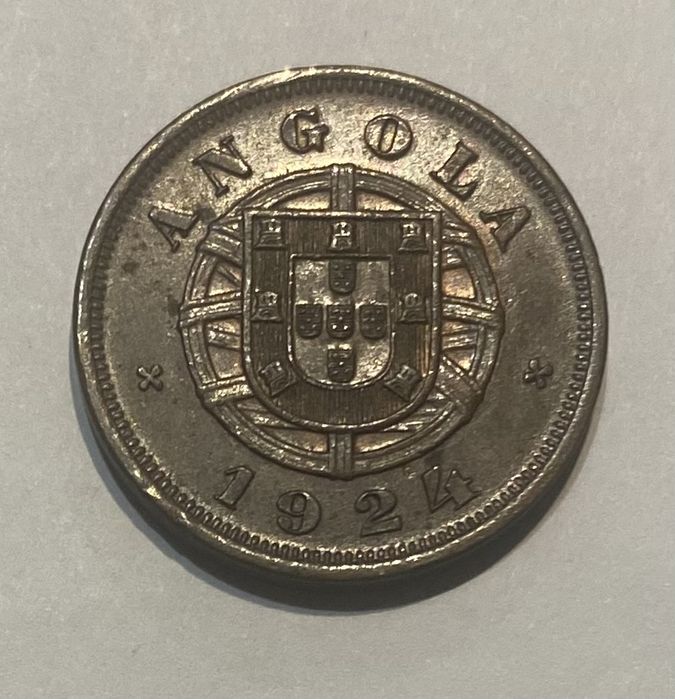 Moeda 608 - Angola 5 Centavos 1924