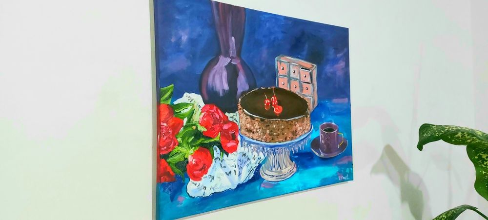 Картина "Тортик і кава"