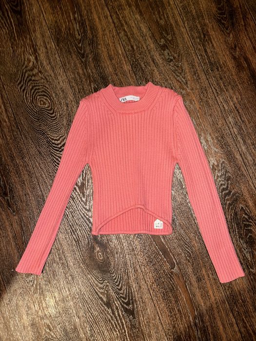 коралова кофта Зара