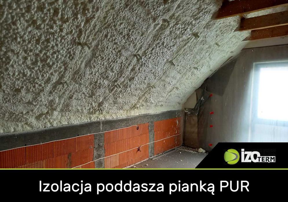 Izolacje pianą pur i nadmuch celulozy