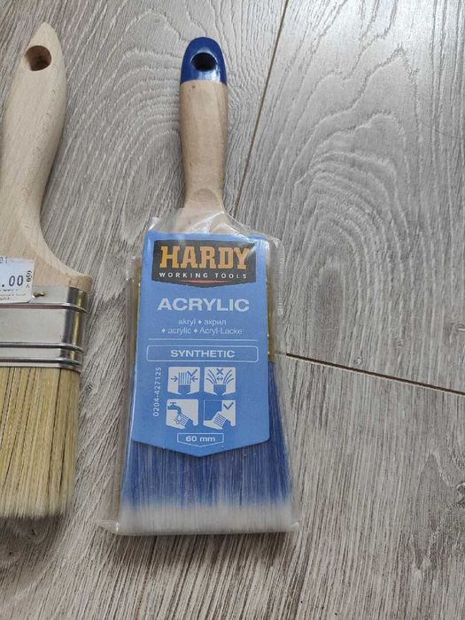 Zestaw pędzli do akrylu i angielski