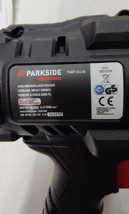 МОЩН ОРИГИНАЛ/1900Нм/БЕСЩ гайковерт с Германии Parkside PASSP 20