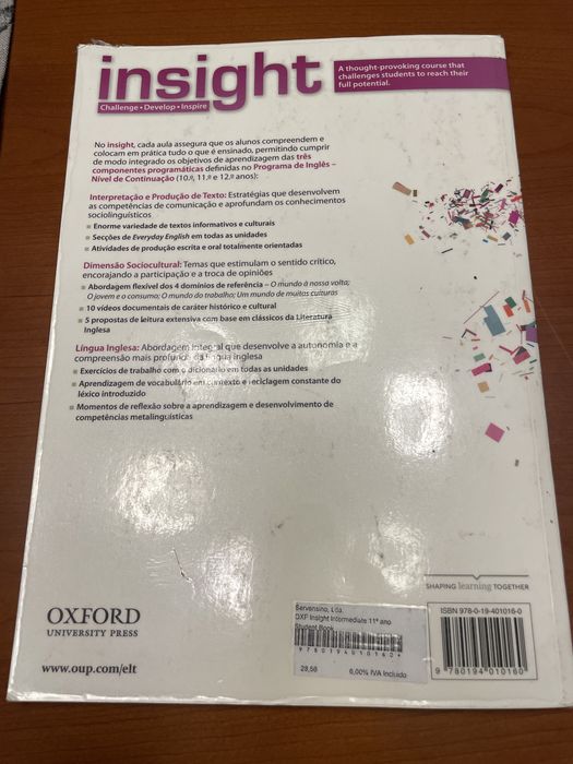 Insight- 11 ano- Inglês