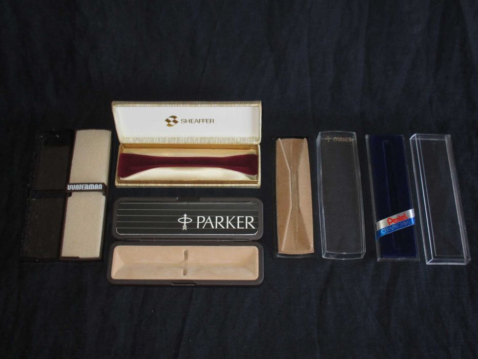 Estojos Canetas Vintage Waterman Parker Pentel Ballograf