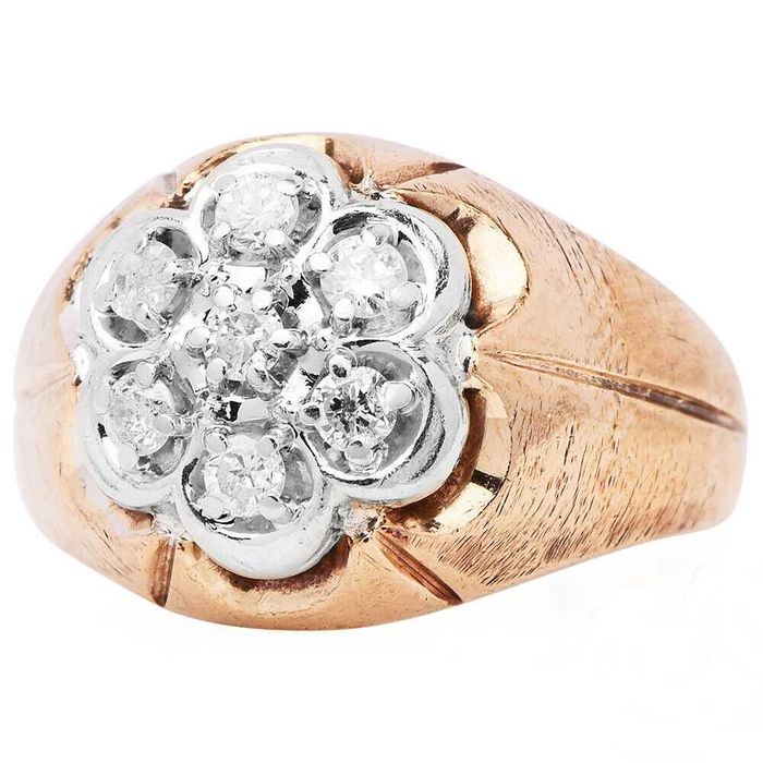 sygnet złoto diamenty brylanty 0,53 ct 7,91 g certyfikat