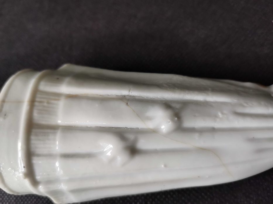 Stara przedwojenna figurka Matka Boska z Dzieciątkiem porcelana Śląska