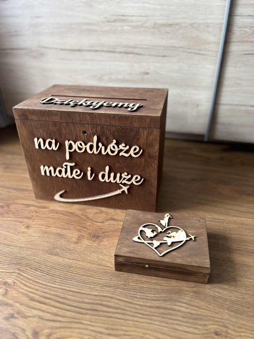Wesele! Pudełko na koperty + pudelko na obrączki