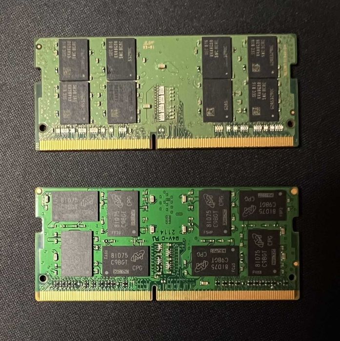 32GB DDR4 Conjunto Memoria RAM SO-DIMM 2x16GB Samsung + Exabyte (Micron) 2400/2666MHz