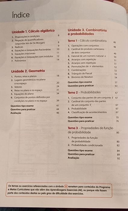 Matematica A 12° ano - Preparação para o Exame Final Nacional