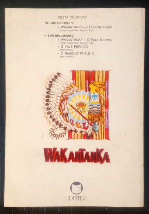 Livro BD Wakantanka - O bisonte negro