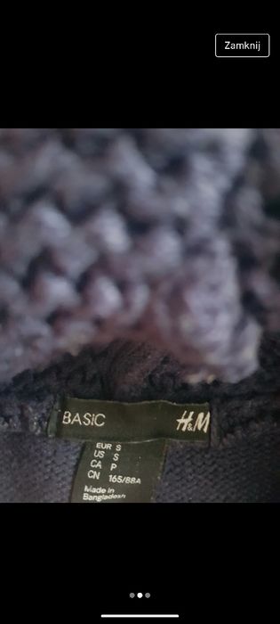Golf granatowy h&m
