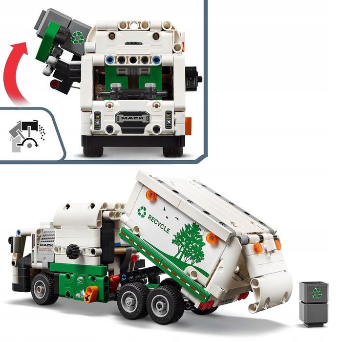 Lego Technic Śmieciarka Mack Lr Electric 42167