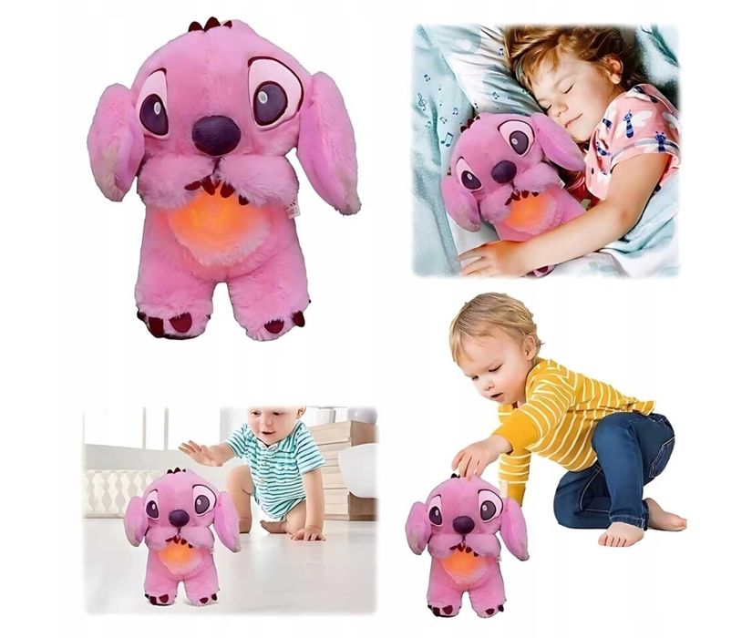 Nowy Stich Stitch Sticz oddychający miś maskotka uspokajający pluszak