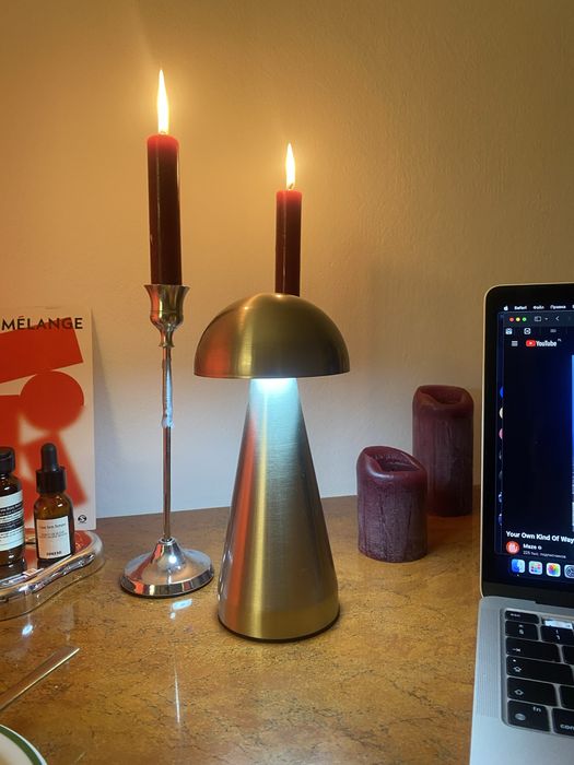lampa grzyb metalowa