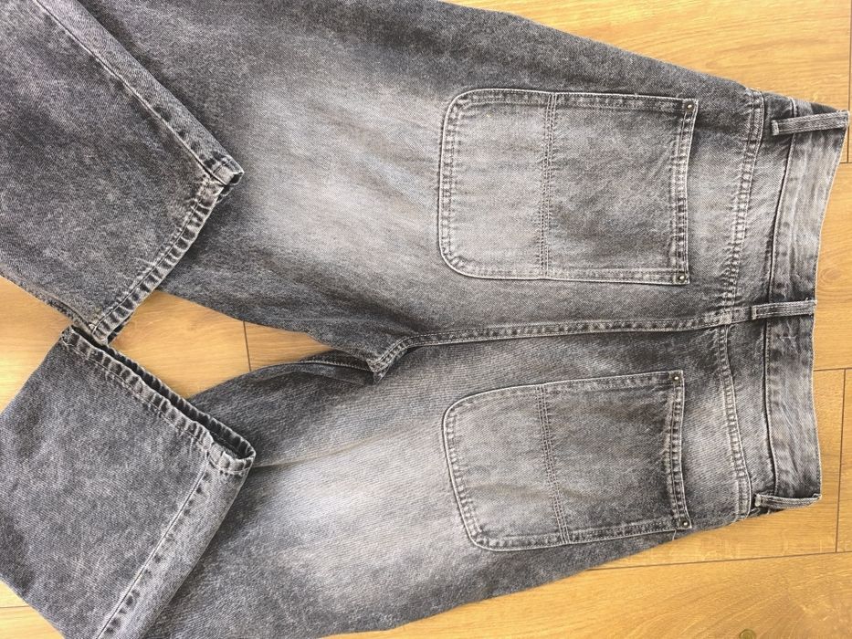 Spodnie nowe baggy szerokie nogawki  jeans czarne