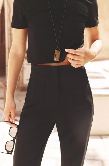 Штани з високою посадкою Zara