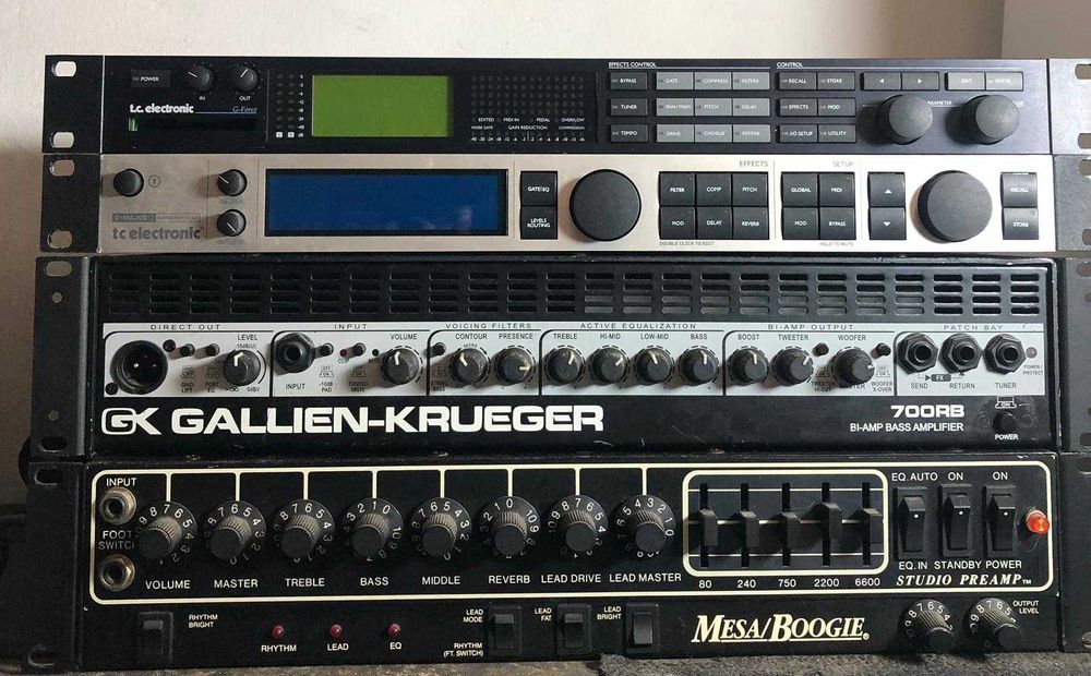 Mesa boogie  studio preamp Gallien-krueger 700rb TC Gmajor 2  G force