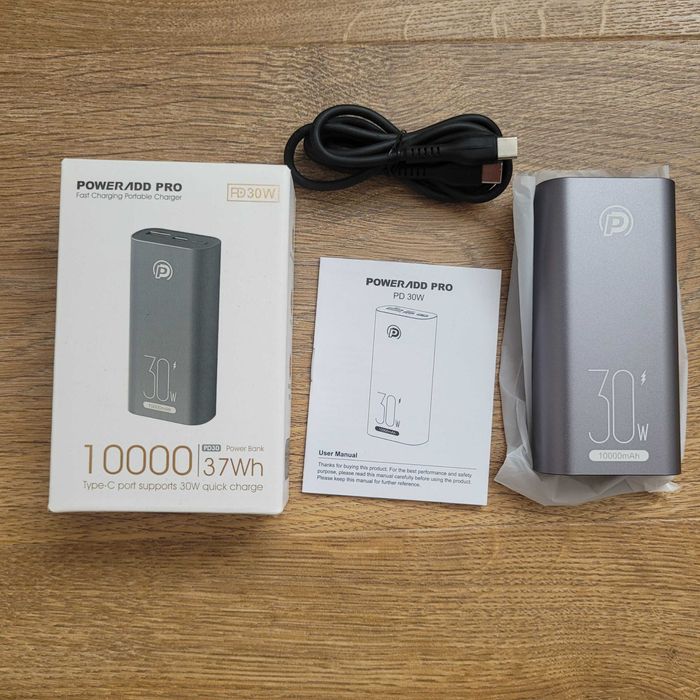 Poweradd PD30 10000мАг mAh компактний 30Вт 30W PowerBank Павербанк