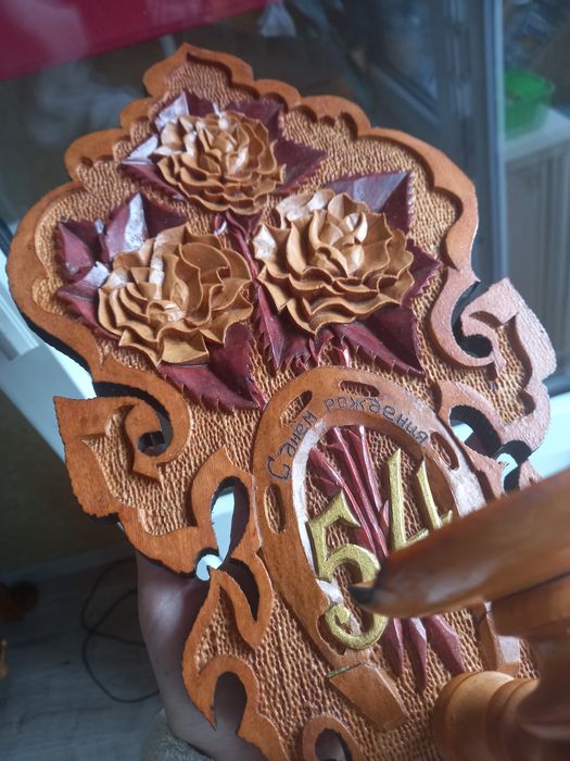 Подсвечник деревянный резной, изделие из дерева