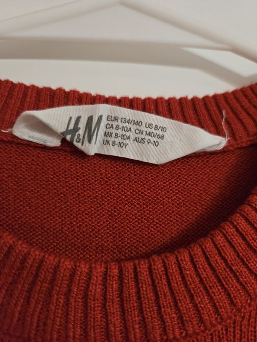 Sweter chłopięcy święta Mikołaj 134 140