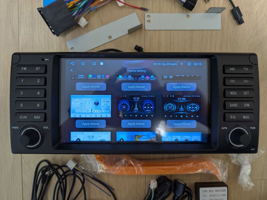 Магнітола 8" 4/64GB BMW 5 E39 1995-2003 E53 E38 CarPlay Android Auto