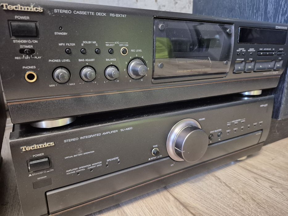 TECHNICS: Wzmacniacz SU-A800, DECK RS-BX747, ALTUS 140