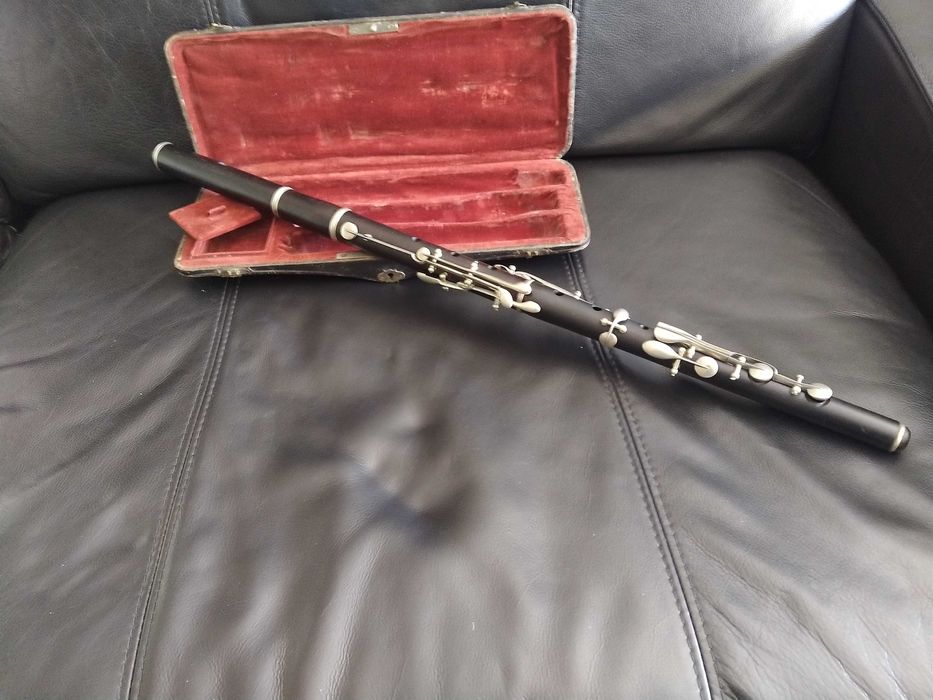 RESERVADA Flauta transversal madeira  ébano. 4 partes Estojo original