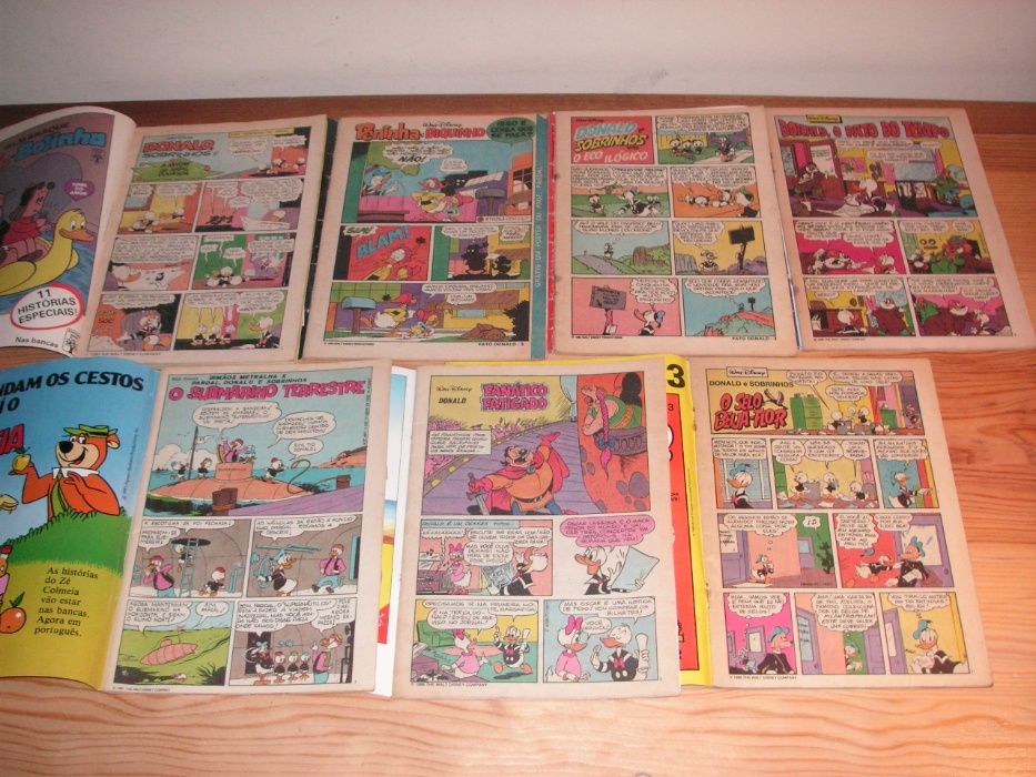 Banda Desenhada Anos 80/90 Pato Donald, Zé Carioca, Zé Colmeia, Pateta
