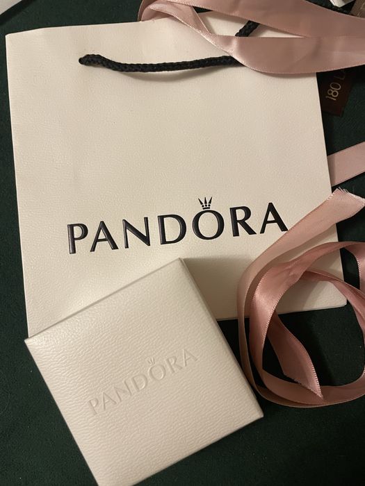 Pandora - pudełko wraz z torebeczką - opakowanie na biżuterie