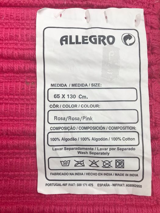 Conjunto de 2 tapetes  rosa fuchia Allegro