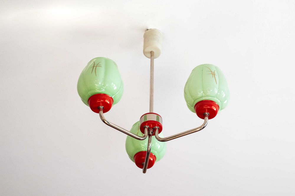 Żyrandol lata 70 New Look Pop-Art Mid-Century Vintage PRL