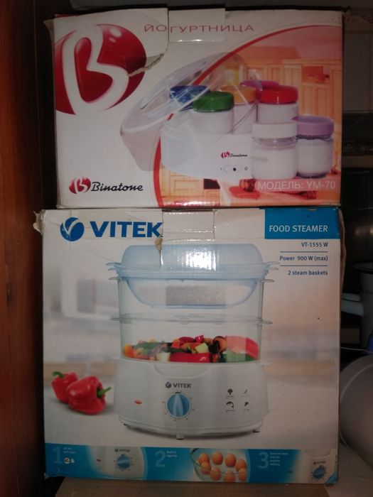 Йогуртниця Binatone YM-70 Пароварка Vitek VT-1555W
