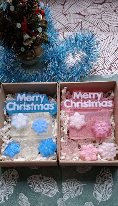 Набори щюз мила ручної роботи. Новорічні набори