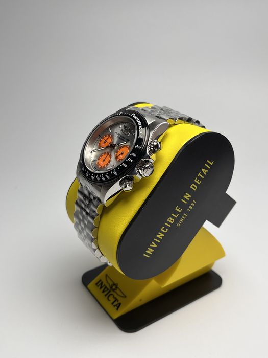 Invicta 31003, чоловічий сріблястий годинник, інвікта хронограф