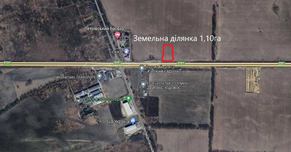 Продаж земельної ділянки м. Бровари