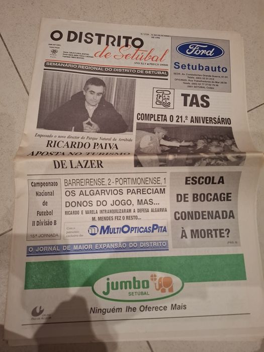 Jornal antigo 1996