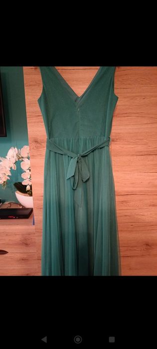 Sukienka maxi morska L