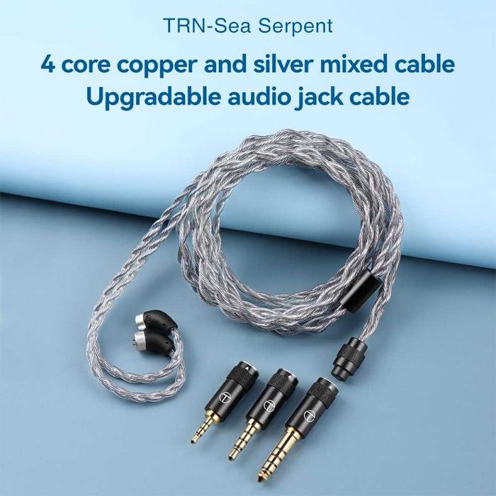 ‼️ TRN Sea Serpent (with mic.) - 4-х жильный кабель с Jeck 2.5/3.5/4.4