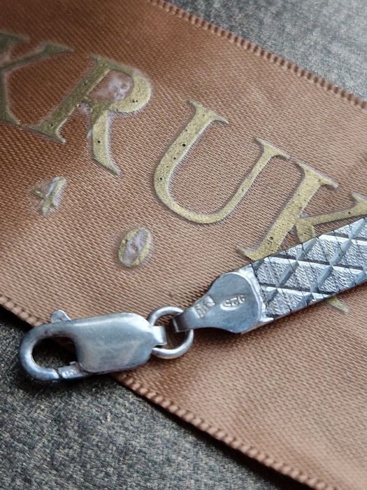 Bransoletka Vintage zmijka taśma W. KRUK srebro 925