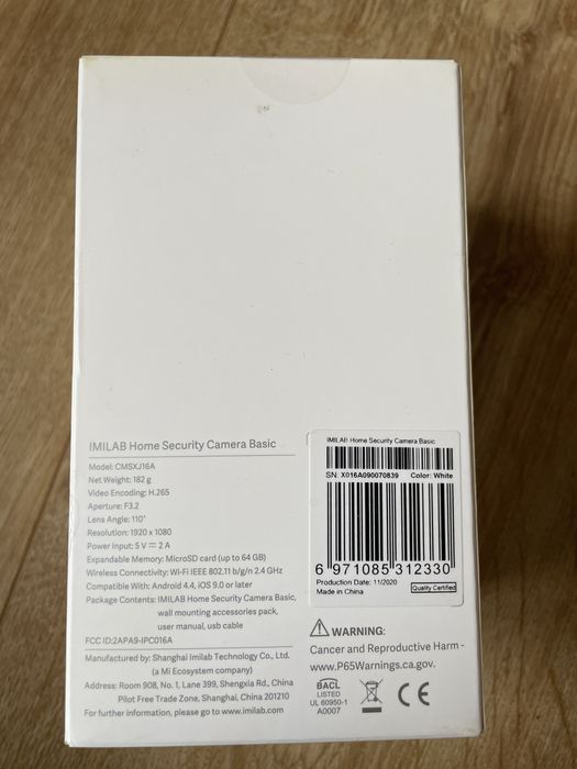 Kamera wifi IMILAB, niania elekrtoniczna NOWA
